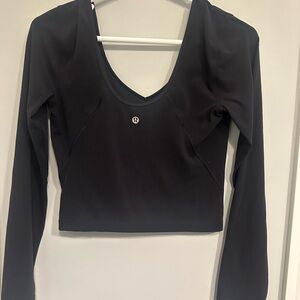 lululemon athletica Black Long Sleeve Top size 6
